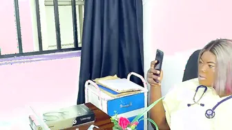 Lazy Nurse Enjoy Nigerian Huge African Cock