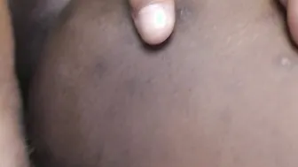 Chubby ebony sluts getting pounded into doggy style and creampied