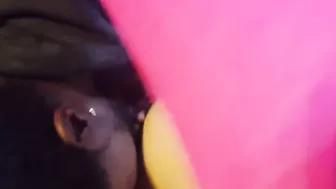 Husbands Ebony friend EATS my white snatch