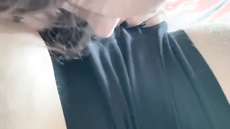 Goddess chick Jerks and Suck Uncut Penis after making him Rough into his Boxers