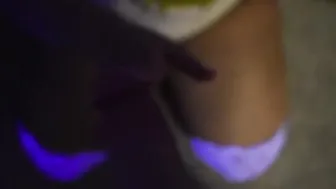 Masked Hispanic sexy Blowing Huge White Dick