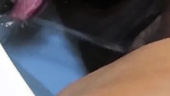 Squirting on his Tongue