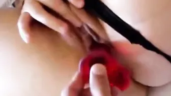 757 - Amateur Blonde Pute Levrette Pipe Anulingus Underwear Satin Culotte Insultes pov