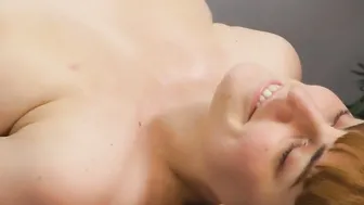 Unshaved red head rimmed by big tit blonde during rubs