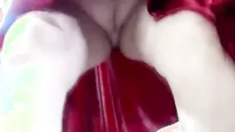 Older cam skank spreads her labia and dabbles with anal plug into homemade...