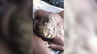 Eating his butt 