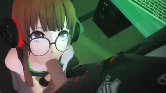 Gamer sluts Hoe Blows Cock