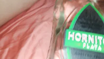 Bound up and fucked with bottle