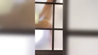 PEEPIN TOM watching step MILF WHILE SHE SHOWERS