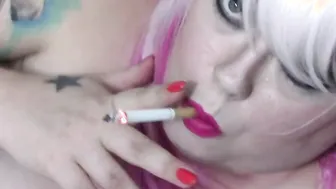 Want To Rub My Belly? - BBW Fat Oil Smoking
