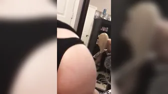Part two Mom jizzes ROUGH rides reverse cowgirl with her sex toy