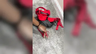 Pakistani wifey nude putting on heels