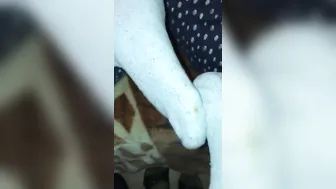 Smelly kinky white socks (sockjob point of view)