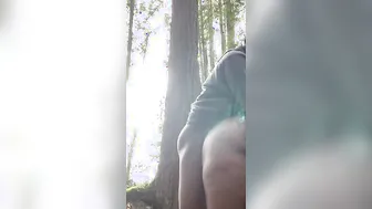This vagina had him gets booty nude into the forest