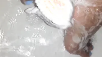 Washing Toes...