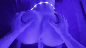 Banged new GF into neon light at her house