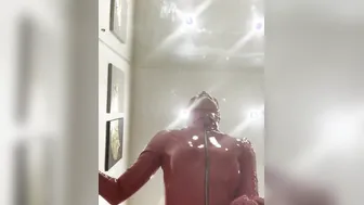 a man with a fat penis fucks a rubber bitch into her mouth and twat
