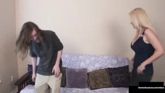 Vulgar Perverted Mommy Charlee Chase Fucks  Blows Off Sons Best Bud