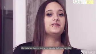 CASTING FRANCAIS Long Titted Canadian Sabrina C Takes It Hard