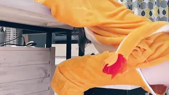 Pajamas porn video – Sex with a sleepy teenager inside Pokemon pajamas)