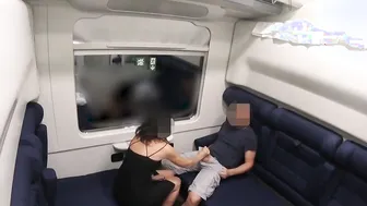Cock flash - I pull out my cock inside front of a chick on the train and help me cum