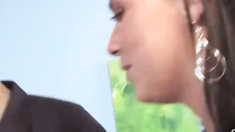 Cuckold watching wifey cheating on him with blacks