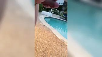 Ex-Wife getting off to pee on her foot