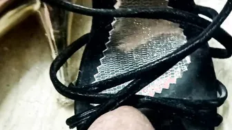 Jerking on Stepmom hot High Heels
