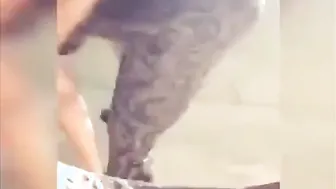 Shaking Jiggling Walking teasing fat butt  bbw compolation three
