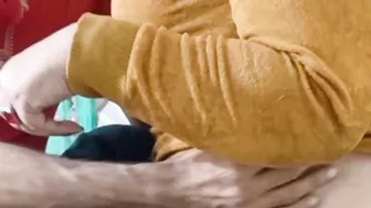 Son into law pressing gigantic melons of mother inside law and motivating for anal hardcore fucking and slides middle finger