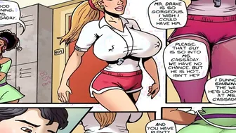Very Physical Education one - Freaky Schoolgirls peeping inside the boys locker Room