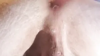 Shaving and having fun with my husbands arsehole