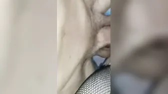 Trying to got my dick inside her booty inside fishnets