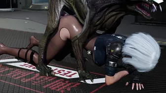 Slender cunt with mouth screwed by monster high quality animation part two