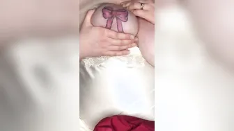 Crazy talking housewife fantasizes about your penis while humping her pillow