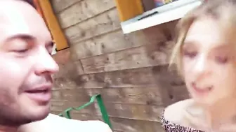 Slender 19 Year Old with tiny jugs pick up for an public