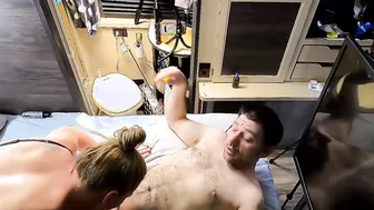 REAL Amateur SLOW SEXSUAL HEAD - pleasing Romantic COCK SUCKING OFF Making him CUM ROUGH