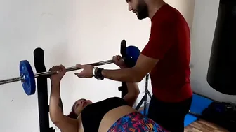 I fucked my stepmom into the home gym