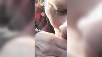 Sunny day vehicle fellatio MILF want my penis