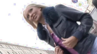 Picked up blonde giving butt for anal banging