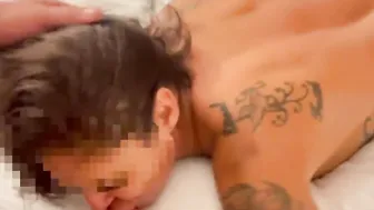 REAL HotWife spit roasted CUMMING rough