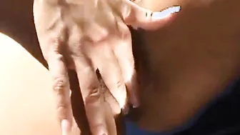 Slutty teenie masturbates into the perfect public