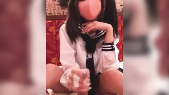 Girls who like word blame ○ Stopping hand job while being cursed by students Part5