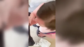 Cutie boobs gorgeous facial. Forehead cummed.