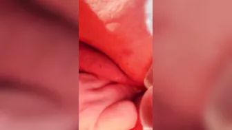 Outside vehicle masturbation close up