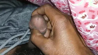 My hubby jizzed using his hand when iam not inside house
