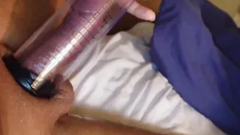 Fit 18 Year Old Gf pumps cock for first time and makes my penis cum