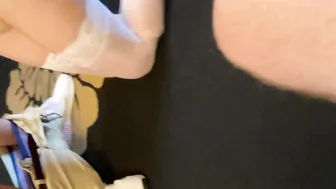 Blonde hotwife brought to her knees by huge penis