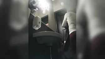 Continuation of the adventures of girls into the cafe restroom (MOV 100)