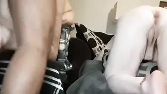 Sub pup and sub bunny anal from master D